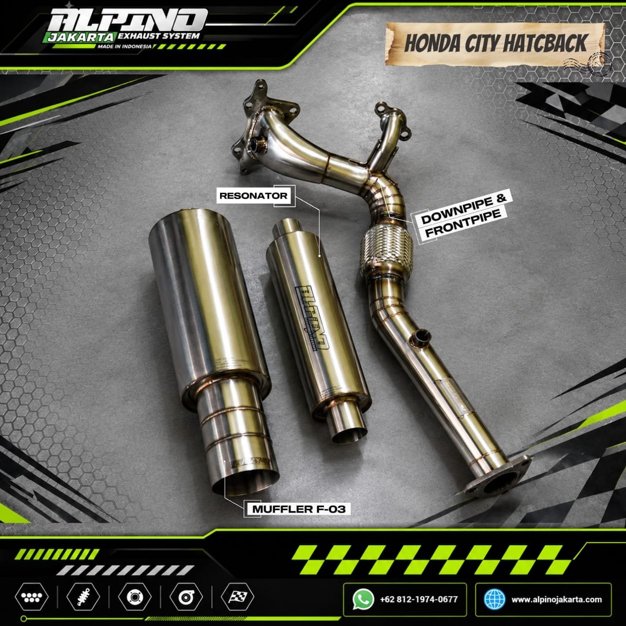 Knalpot Honda city hatback